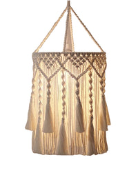 Bohemian Woven Pendant Light Shade for DIY Fixture Replacement, Decorative Lampshade for Living Room & Dining Room