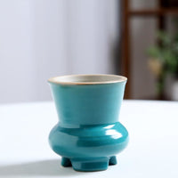Ceramic Succulent Planter Pot with Breathable Design for Desktop Decor