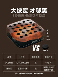Disposable Portable Outdoor BBQ Grill Set with Charcoal for Camping and Picnics