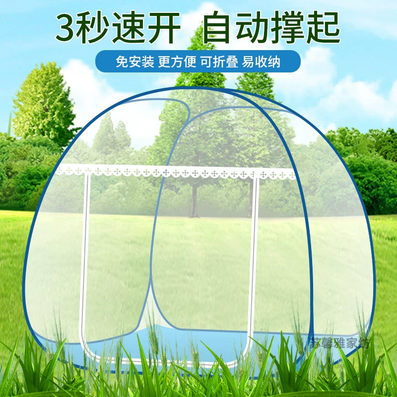 Portable Pop-Up Mosquito Net Tent for Outdoor Camping and Travel