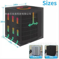 Outdoor Square AC Unit Cover for Central Air Conditioner - 600D Dustproof & Rainproof