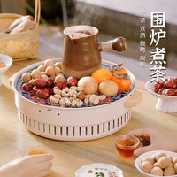 Electric Charcoal Grill and Teapot Warmer for Indoor/Outdoor Use