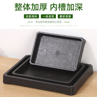 Rectangular Plant Tray, Deep Pot Saucer for Roses, Peonies, Bonsai Pot Base, Simple Flower Pot Tray