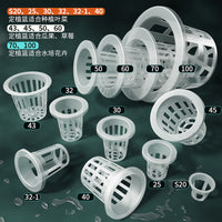 Hydroponic Net Pots for Soilless Cultivation, Deepened Plastic Planting Baskets for Vegetables and Plants