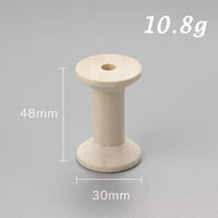 Handmade DIY Accessories Retro Wooden Spool Thread Holder Raw Wood Color