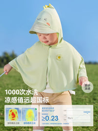 Beipeites Baby Sun Protection Cloak UPF50+ Lightweight Hooded Jacket for Infants and Toddlers