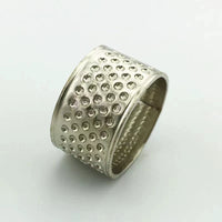 Adjustable Metal Thimble Finger Protector for Sewing and DIY Crafts