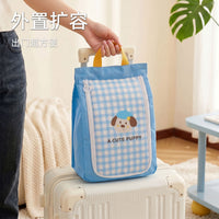 Portable Double-Layer Travel Shoe Bag, Waterproof Large Capacity Shoe Organizer with Dustproof Cover