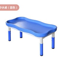 Kids' Plastic Sand and Water Activity Table with Building Block Surface for Kindergarten