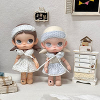 10cm Doll Pajama Set with Eye Mask and U-shaped Pillow for Yuy Xiaoyu Nyota Tata Kuku Dolls