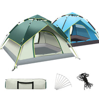 Automatic Double-Layer 3-4 Person Camping Tent, Waterproof and Sun Protection