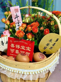 DIY Hand-Woven Basket Kit for Floral Arrangements and Fruit Display, Postpartum Gift Basket