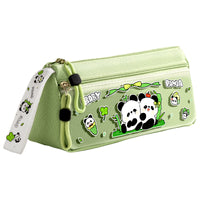 Cartoon Panda & Cat Large Capacity Pencil Case for Students