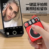 Jinzheng JZ20 Mini Metal Bluetooth Speaker with Bass and Remote Shutter