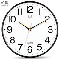Modern Quartz Wall Clock Silent Non-Ticking Decorative Clock for Living Room Home Office