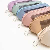 2025 New PU Large Capacity Transparent Pencil Case for Students