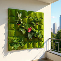 Vertical Wall Planter Felt Grow Bags for Indoor Outdoor Plants