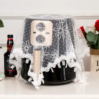 Appliance Dust Cover with Lace Trim for Air Fryer Rice Cooker Mixer