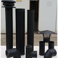Stainless Steel Wood Burning Fireplace Chimney Pipe for Indoor Use