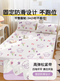 Disposable 4-Piece Bedding Set: Thickened Bed Sheet, Duvet Cover, Pillowcase, and Anti-Dirt Fitted Sheet for Travel, Business Trips, Hotel Use