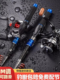 Portable Telescopic Lure Fishing Rod and Reel Combo Set