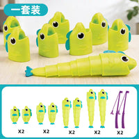 Fishing Battle Game for Kids, Telescopic Rod Desktop Interactive Toy for Hand-Eye Coordination