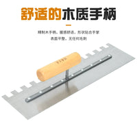 Chuan Yue Notched Trowel for Tile Adhesive Application, Manganese Steel/Stainless Steel