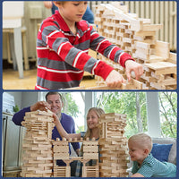 Montessori Wooden Stacking Building Blocks for Early Education