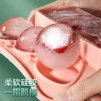 Silicone Sphere and Cube Ice Mold for Whiskey and Cocktails