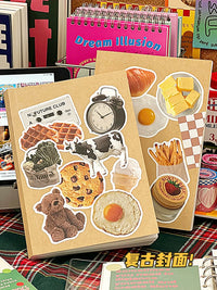 Vintage Thick Blank Notebook for Students, Journal, Diary, Sketchbook, or Planner