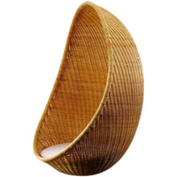 INS Style Rattan Woven Egg-Shaped Swing Chair for Indoor Outdoor Patio Balcony