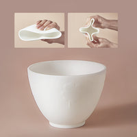 5-Piece Silicone Facial Mask Mixing Bowl Set with Brush and Spatula for Skin Care