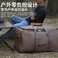 Large Capacity Foldable Rolling Duffle Bag for Travel, Camping, and Picnic Gear