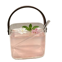 High Borosilicate Glass Fruit Basket Ice Bucket with Handle for Picnics and Parties
