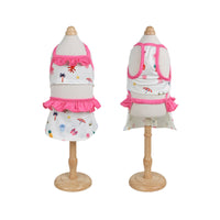 Pet Dog Cooling Cartoon Print Split Swimsuit for Summer