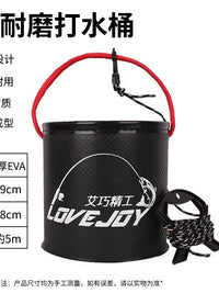 EVA Foldable Fishing Bucket Portable Live Fish Container for Outdoor Lure Fishing and Wild Fishing