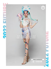 Butterfly Theme Gogo Dance Costume for Stage Performance & Party