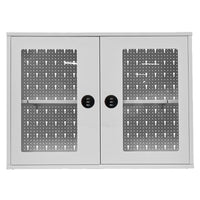 Wall-Mounted Steel Pegboard Tool Storage Cabinet for Garage & Workshop