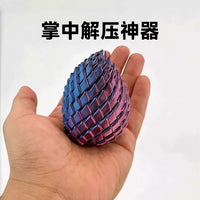 3D Printed Articulated Dragon Egg Fidget Toy