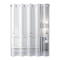 Transparent EVA Thermal Insulated Door Curtain for Air Conditioning, Kitchen Oil Fume Barrier, Punch-Free Installation