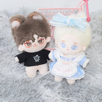 10cm Cotton Doll Clothes Set - Casual Sportswear & Dresses for Plush Dolls