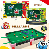 Kids Mini Pool Table Toy Set, Parent-Child Interactive Educational Game, Large Gift Box Billiards Table for Kindergarten Institutions