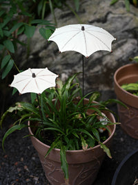 Vintage Iron Art Umbrella Garden Stake Decor for Patio & Yard