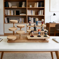 Multi-tier Wooden Display Stand for Jewelry, Desserts, and Collectibles