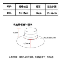 Women's Peach Skin Wide Brim Sun Hat with Windproof Rope for Outdoor Summer and Autumn