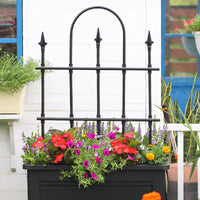 European Style Garden Arch Trellis for Climbing Plants, Outdoor Iron Art Fence Panel