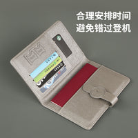 RFID Blocking Travel Passport Holder Wallet with Document Organizer