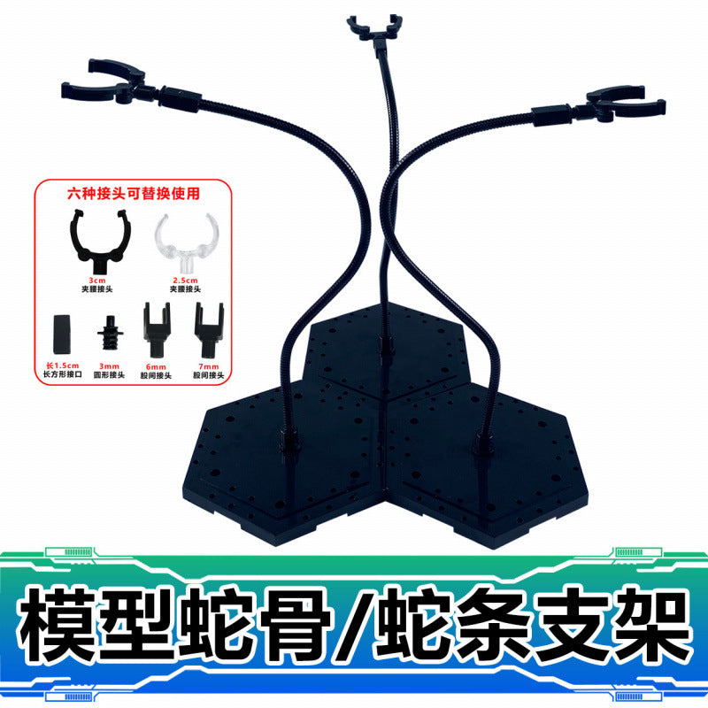 Flexible Snake Arm Action Figure Display Stand with Waist Clip for SHF HGRG Models