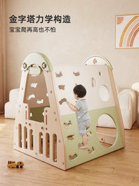 Kids Indoor/Outdoor Climbing Frame with Slide and Swing Set