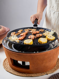 Korean Style Charcoal BBQ Grill for Home and Outdoor Camping